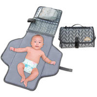 Portable Changing Pad with Cushioned Pad Lightweight Travel Station Baby Diaper Mat