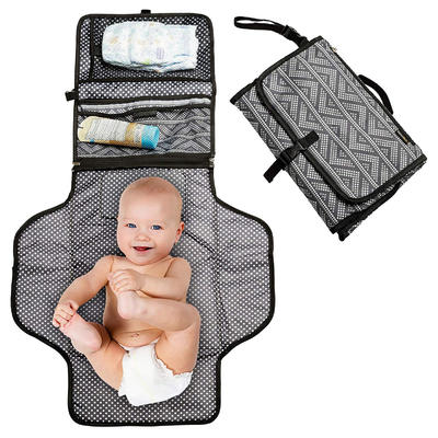 Portable Baby Changing Pad Waterproof Diaper Clutch Foldable and Padded Travel Changing Mat