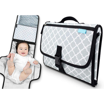 Portable Changing Pad Pockets for Diapers and Wipes Waterproof Travel Changing Pad Diaper Changing Pad