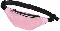 Fanny Pack for Girls Glitter Fanny Pack Shiny Waist Bag for Kids Sports with Adjustable Belt