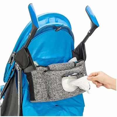 Portable Multifunctional Baby Stroller Storage Organizer Bag Stroller Organizer Bag with Cup Holders