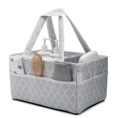 Durable Carry Handles Portable Diaper Bag Caddy Organizer Diaper Storage Caddy for Traveling