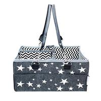Large Fashion Portable Travel Baby Diaper Caddy with Star Pattern
