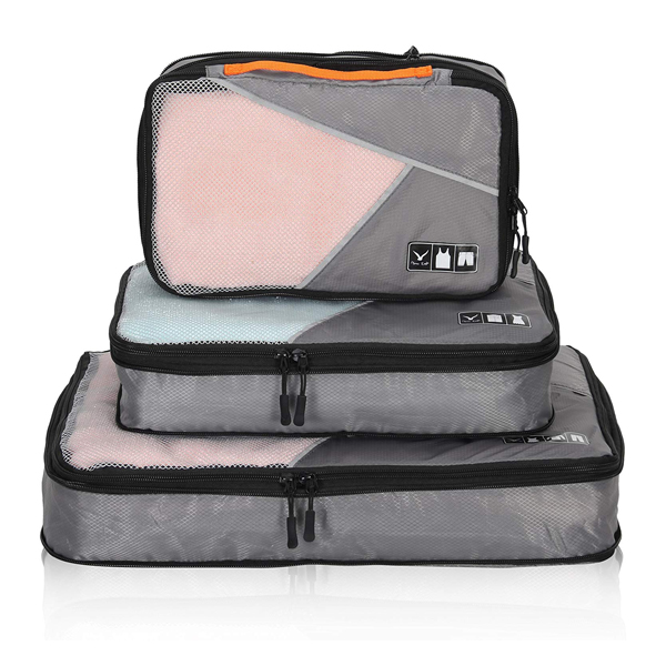 custom travel packing cubes,3pcs compression packing cubes for travel