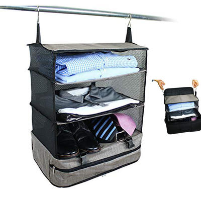 Portable Luggage System Hanging Travel Shelves Packing Cube Organizer