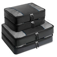 4 Set compression packing cubes travel packing cubes